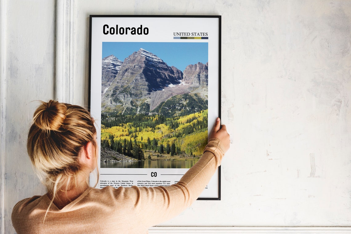 Colorado Print Colorado Poster Colorado Wall Art Oil Painting Poster Colorful City Print City Artwork Travel Artwork Travel Wall Art - Image 4