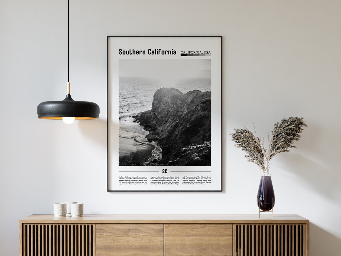 Southern California, Minimal Travel Poster - Image 4