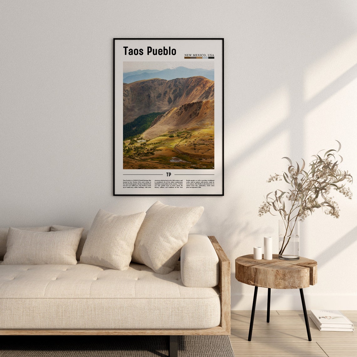 Taos Pueblo Poster Taos Pueblo Print Taos Pueblo Wall Art United States Photo United States Poster United States Print - Image 2