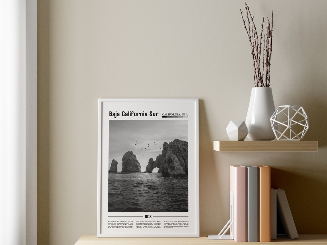 Baja California Sur Minimal Travel Poster - Image 3