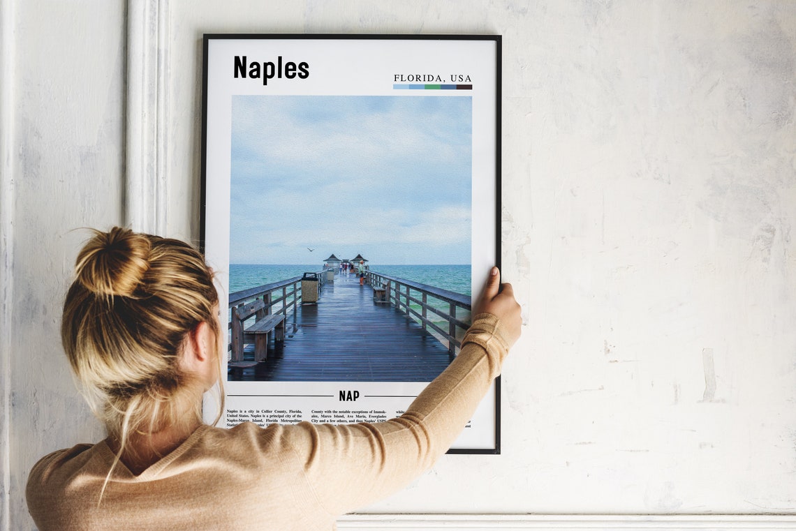 Naples Print Naples Poster Naples Wall Art Oil Painting Poster Colorful City Print City Artwork Travel Artwork Travel Wall Art - Image 4