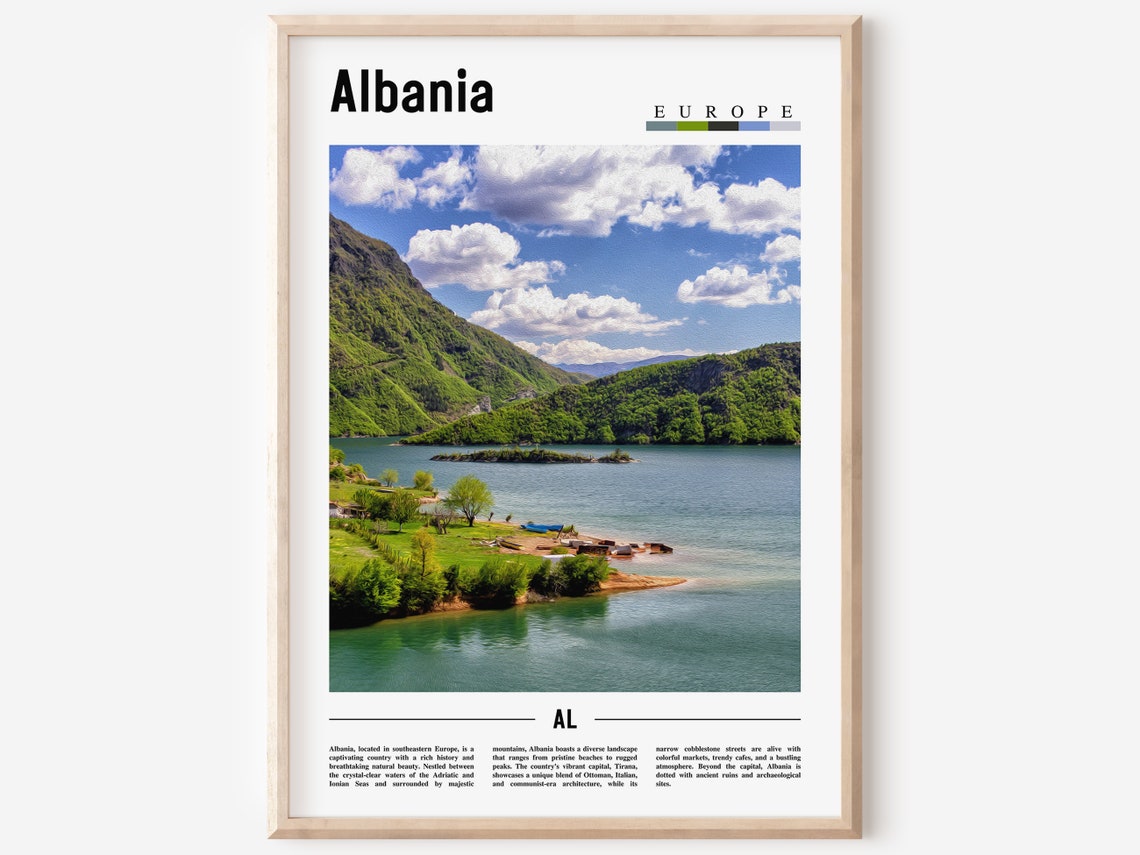 Albania Poster Albania Print Albania Wall Art Europe Photo Europe Poster Europe Print Travel Poster