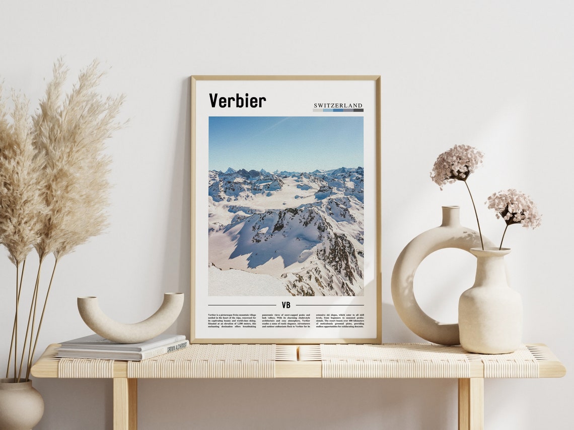 Verbier Poster Verbier Print Verbier Wall Art Europe Photo Europe Poster Europe Print Travel Poster - Image 6