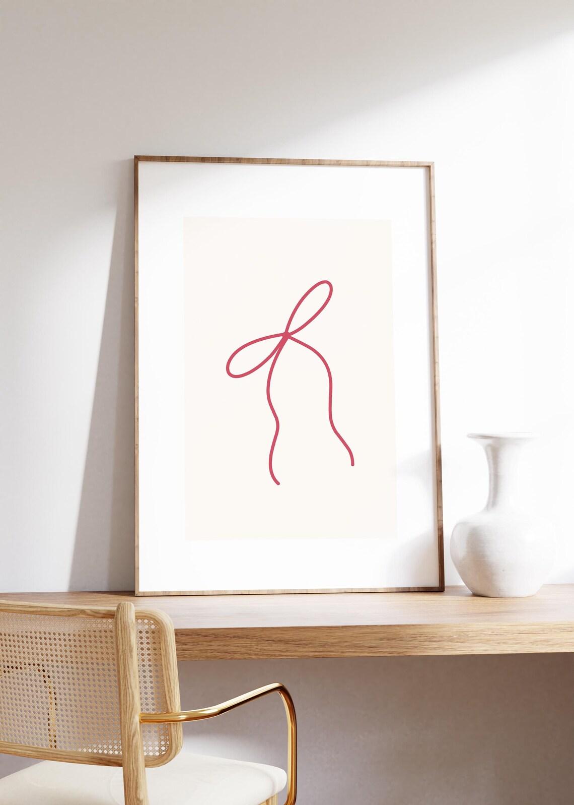 Bows Art Bows Print Bows Decor Cute Aesthetic Pink And Red Bright Colors Print Instant - Image 2