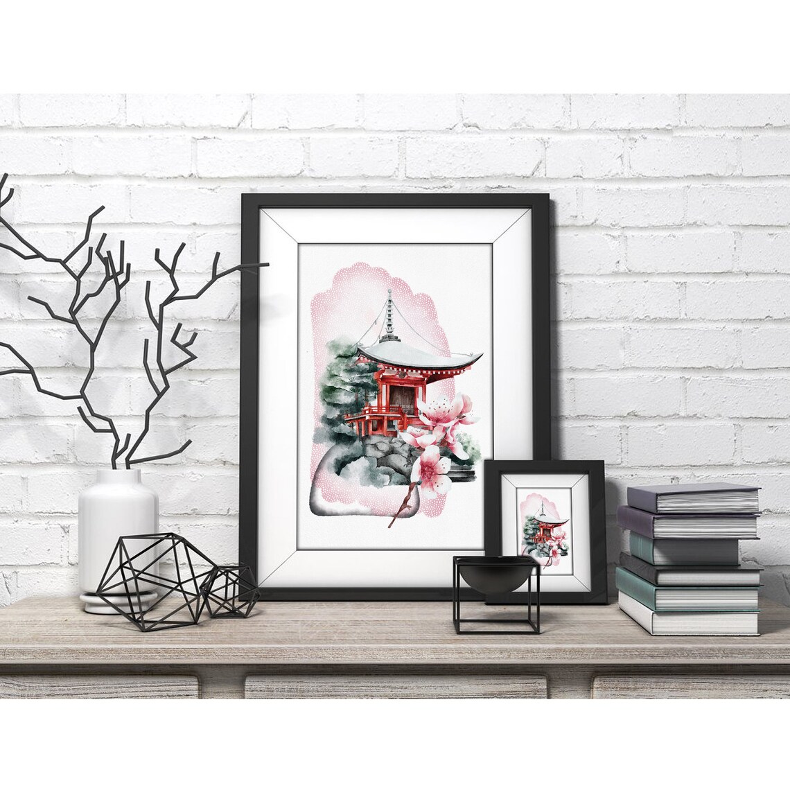 Japanese Watercolor Art Poster, Asian Decor Print - Image 4