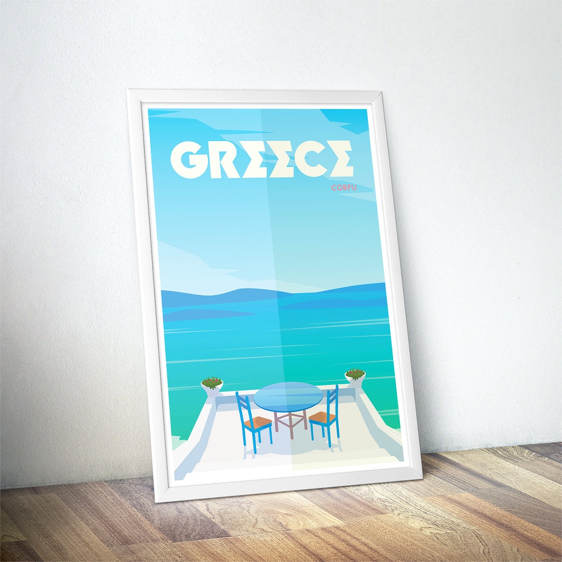 Greece Travel Poster Vintage Travel Poster Minimalist Art Prints Travel Gifts Travel Art Deco Posters Wall Hangings - Image 4