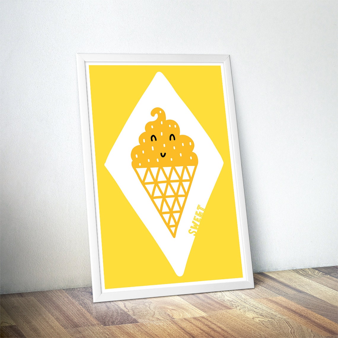 Ice Cream Nursery Prints Set Cute Pastel Wall Art For Baby Room Decor Sweet Themed Nursery Decoration - Image 4