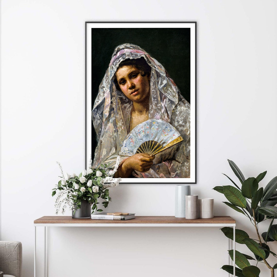 Mary Cassatt Spanish Dancer with Lace Mantilla Impressionist Poster - Image 2