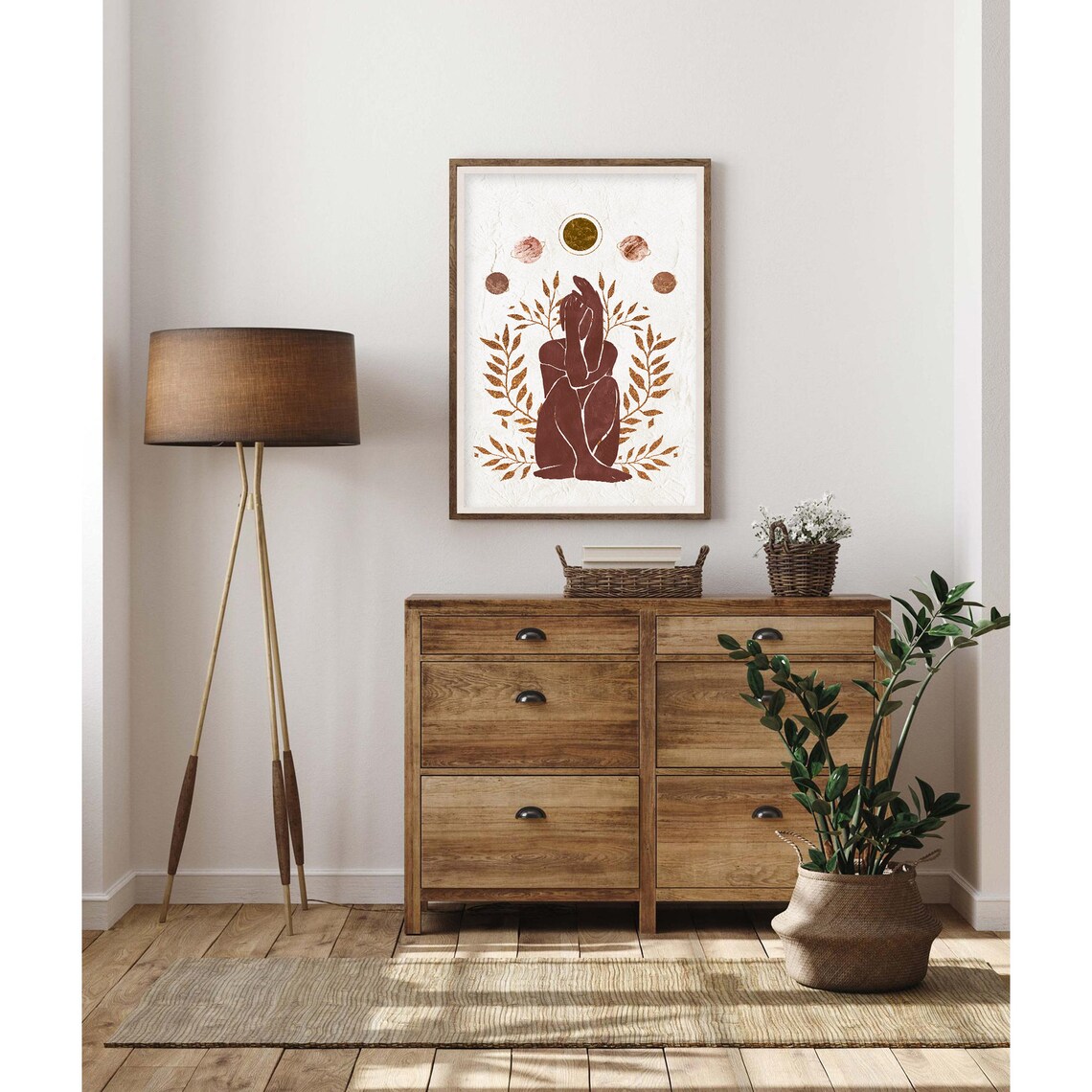 Female Celestial No. 6 Moon Print, Feminine Art - Image 2