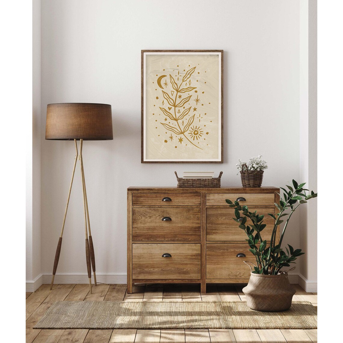 Luna Dream No. 7 Leaf Print Gothic Poster - Image 2