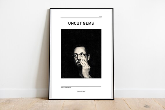 Uncut Gems Inspired Movie Poster, Safdie Brothers