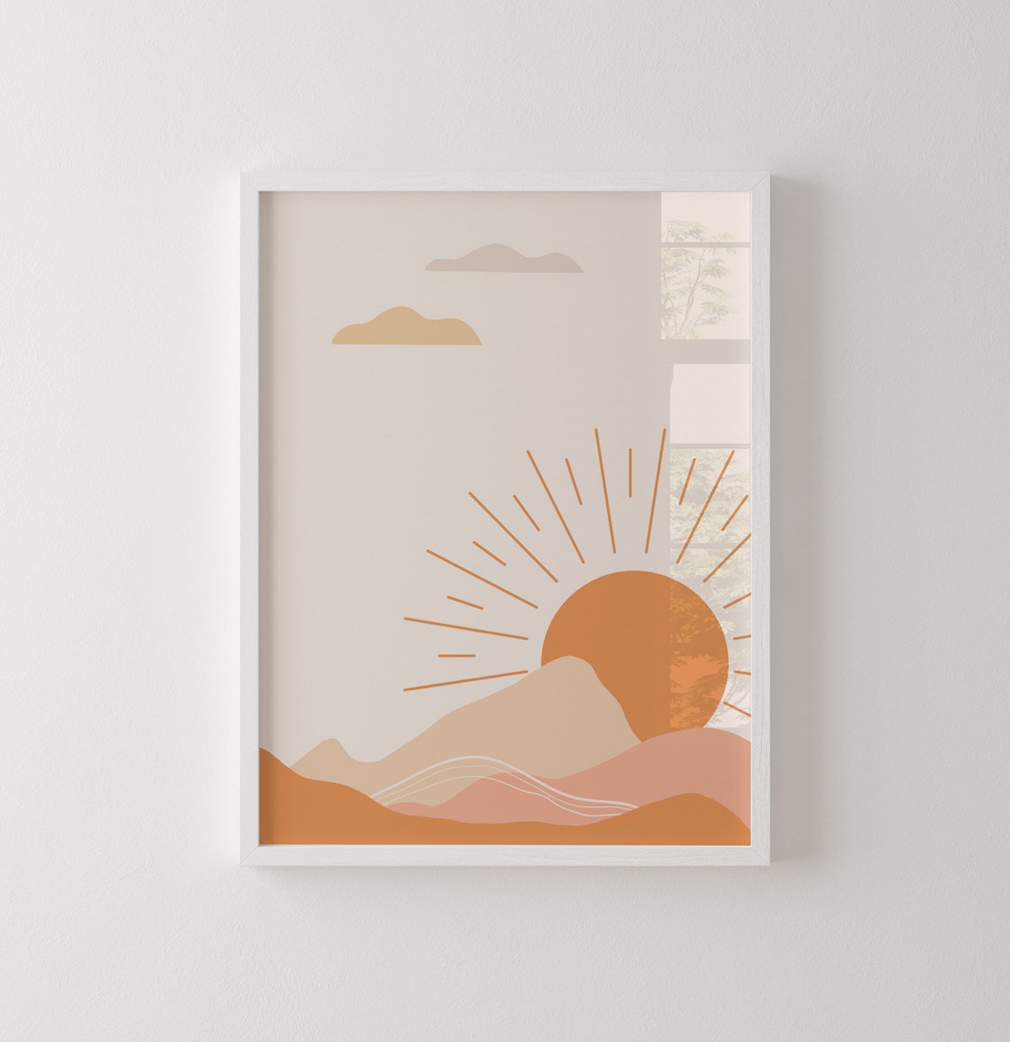 Boho Prints Boho Landscape Aesthetic Decor Sunshine Nursery Abstract Art Rainbows Boho Prints - Image 4