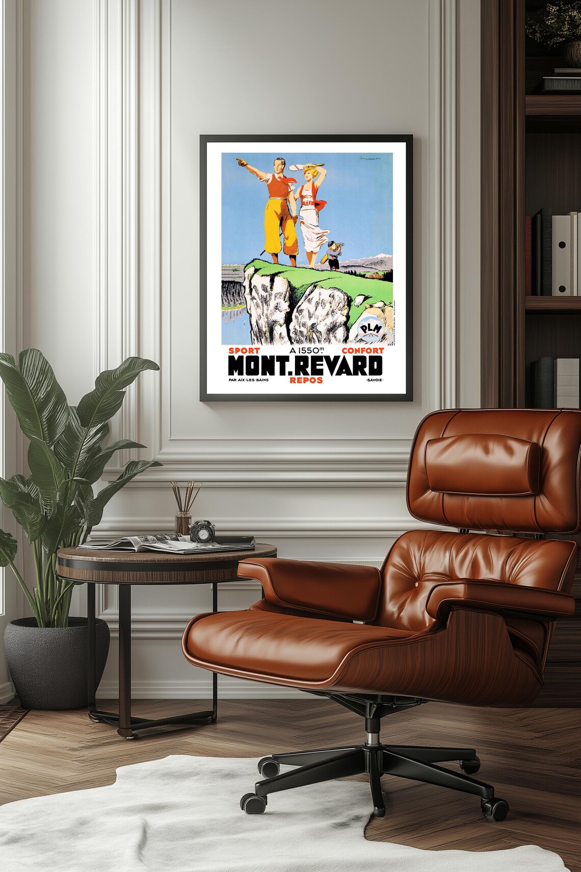 Mont Revard Savoie France Golf Resort Scenic Vintage Travel Poster - Image 3