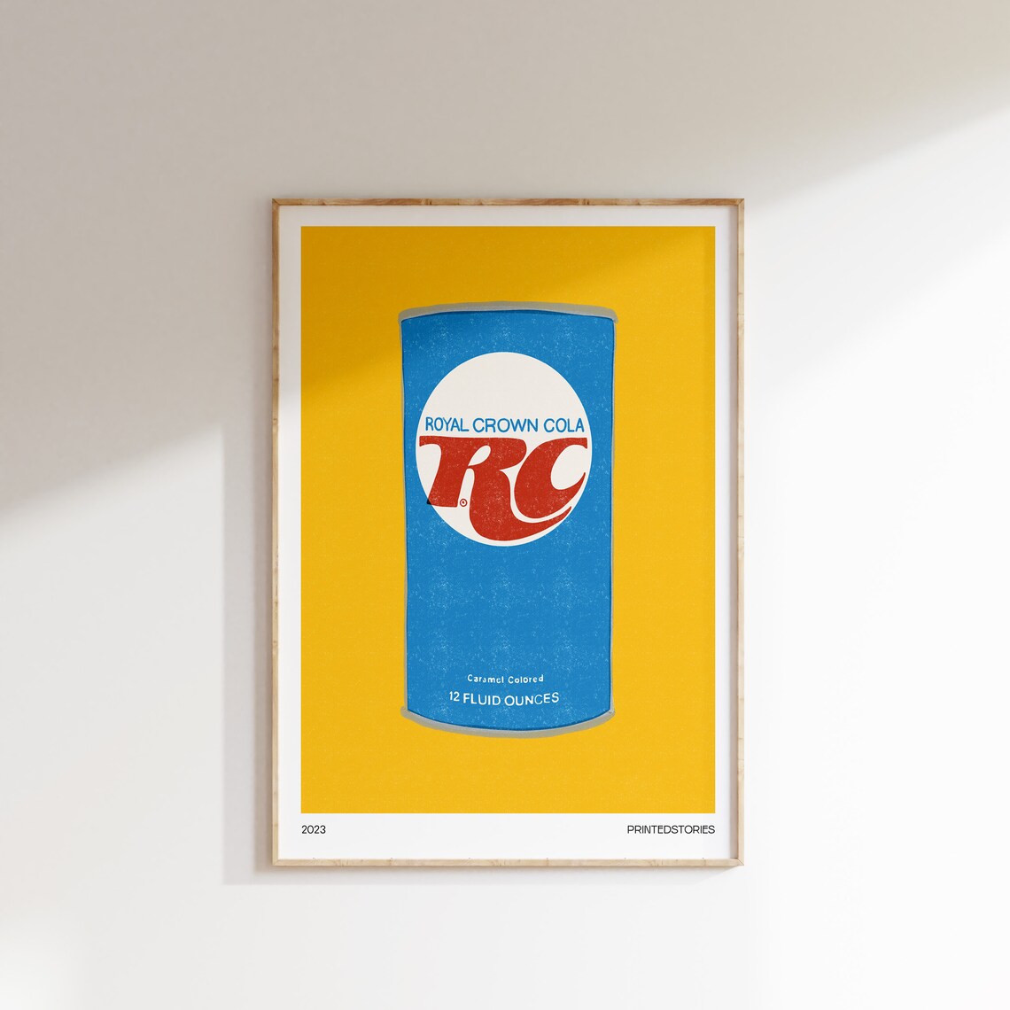 Royal Crown Cola RC Vintage Soda Can Pop Art Retro Kitchen Poster