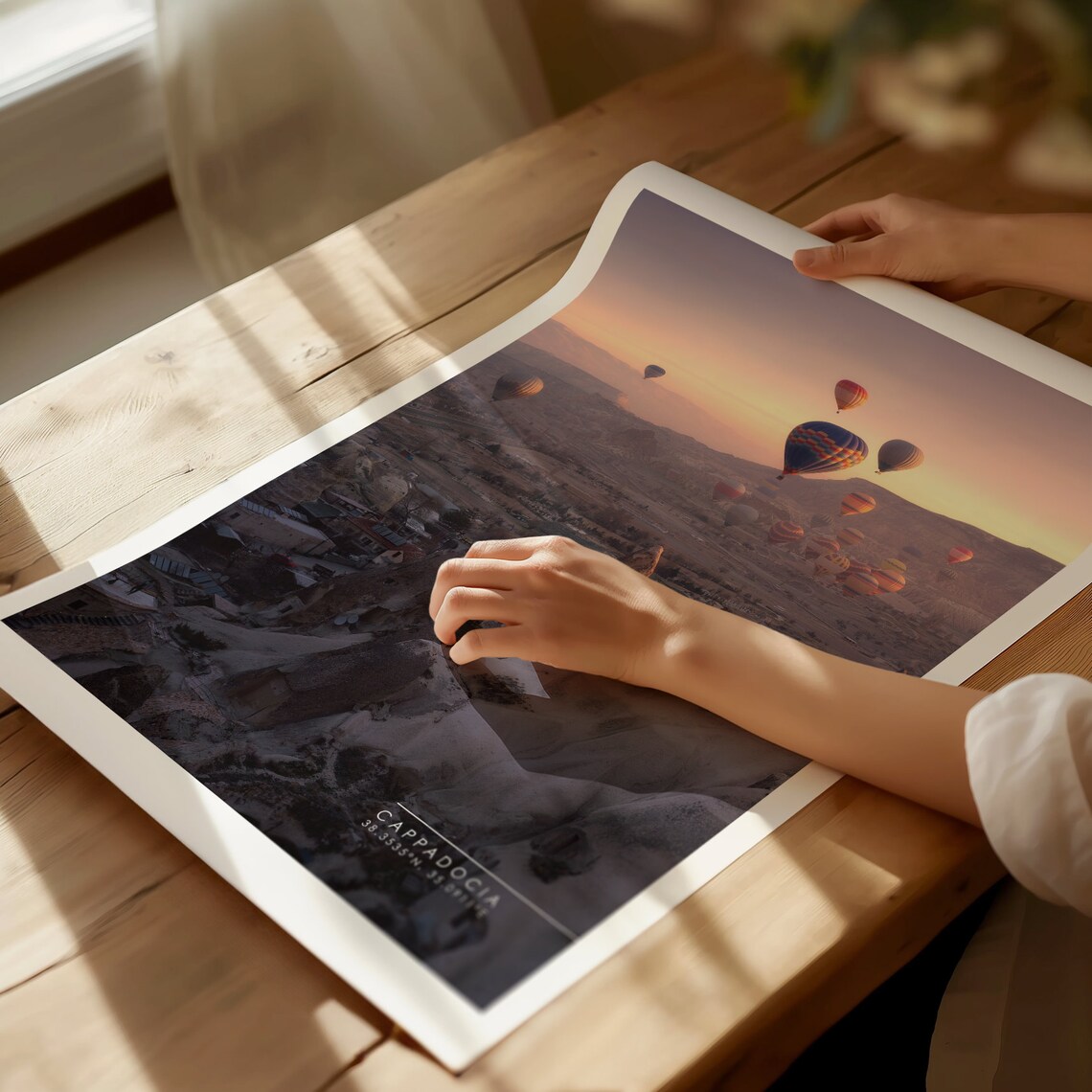 Cappadocia Turkey Hot Air Balloons Sunrise Rock Valley Travel Poster - Image 5