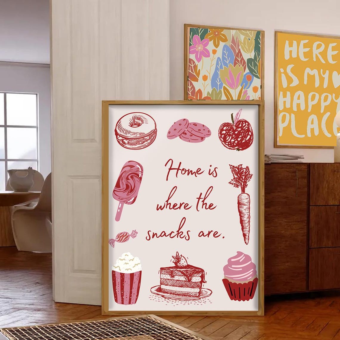 Home Is Where The Snacks Are, Funny Kitchen Quote - Image 3