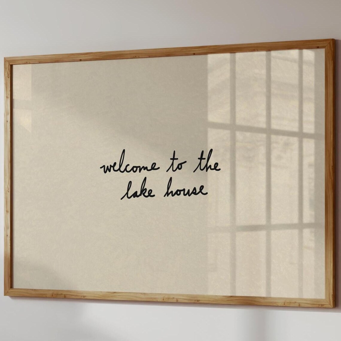 Lake House Handdrawn Typography Art Print