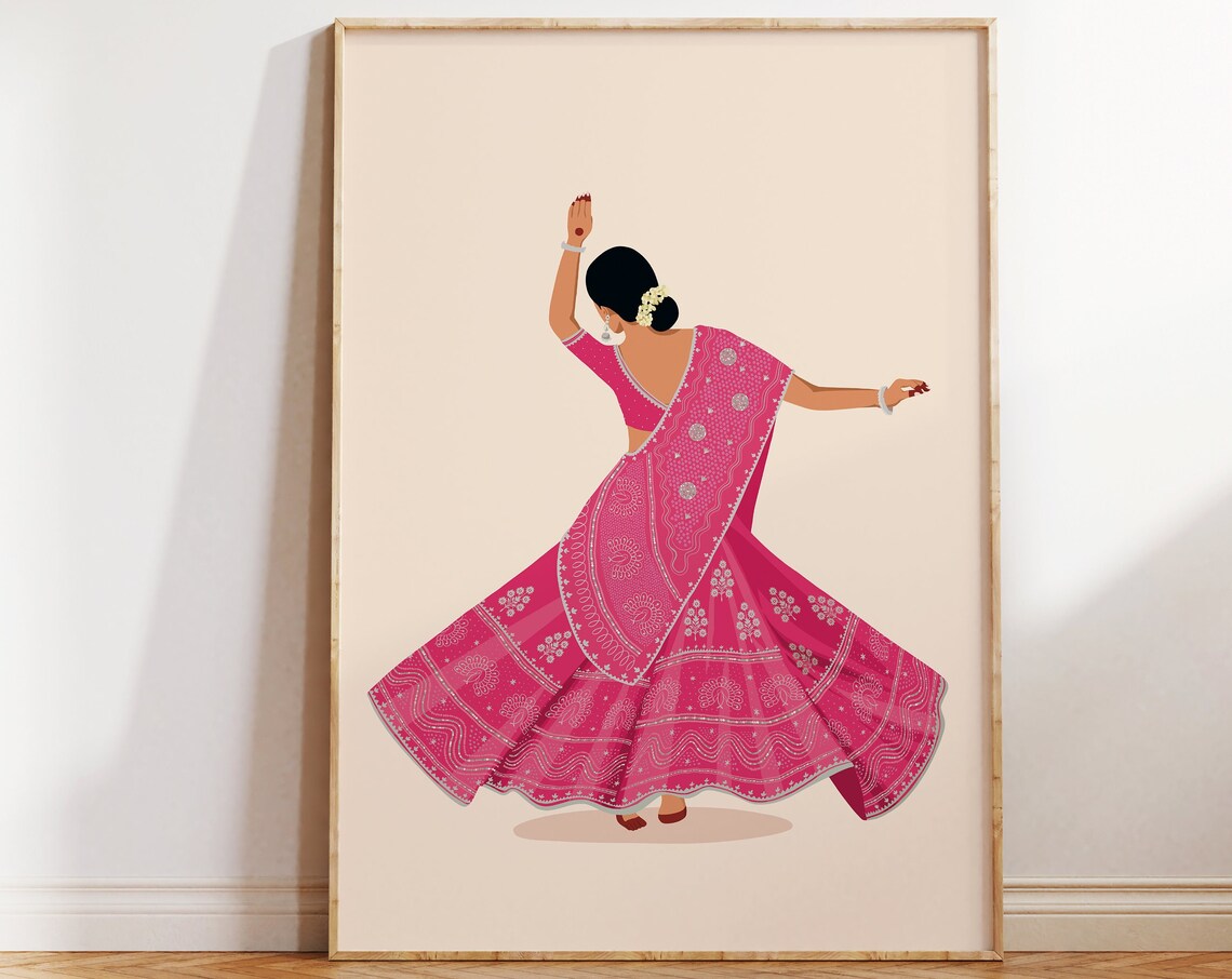 Kathak Dancer - South Asian Art
