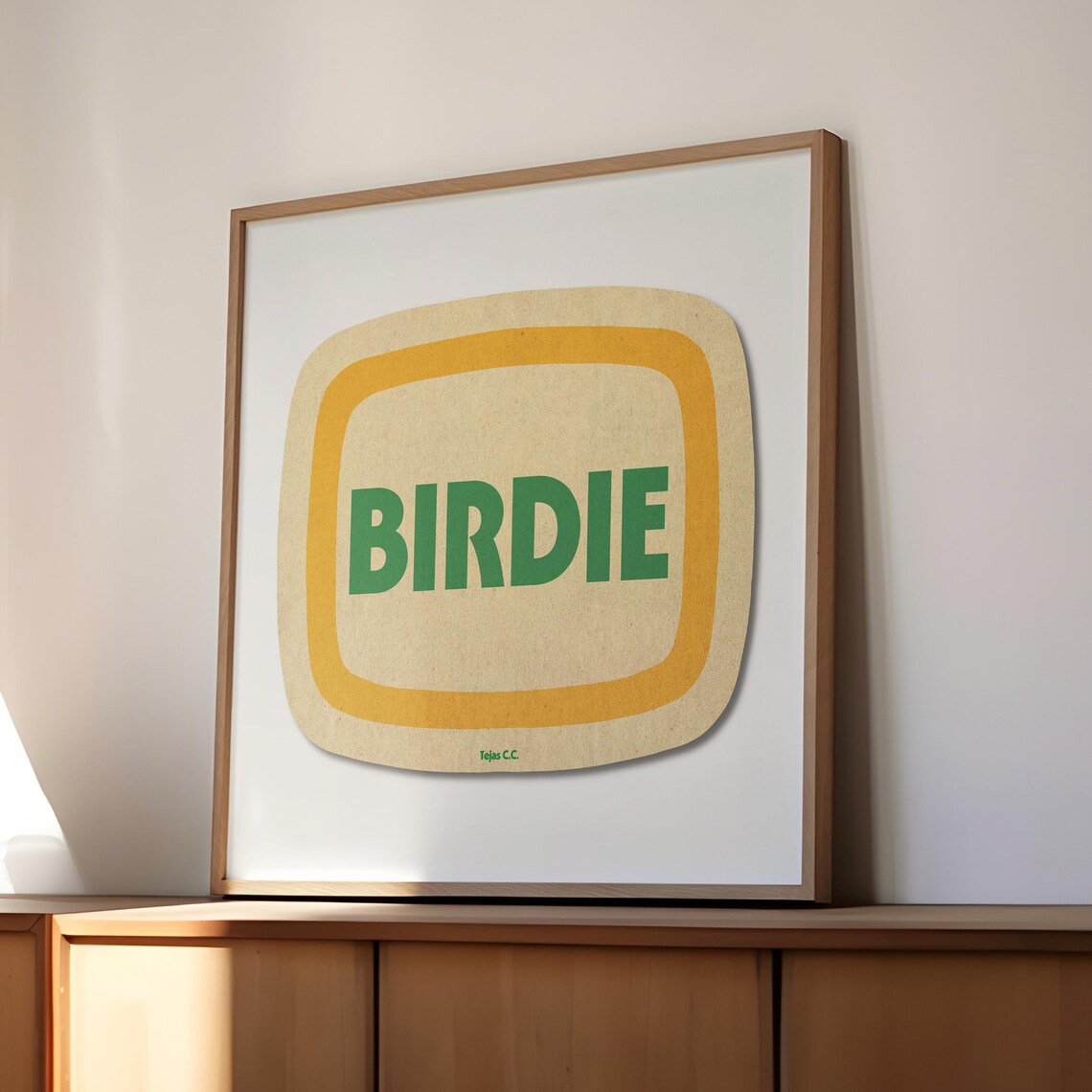 Golf Birdie Art Print for Game Room, Bar & Man Cave - Image 3