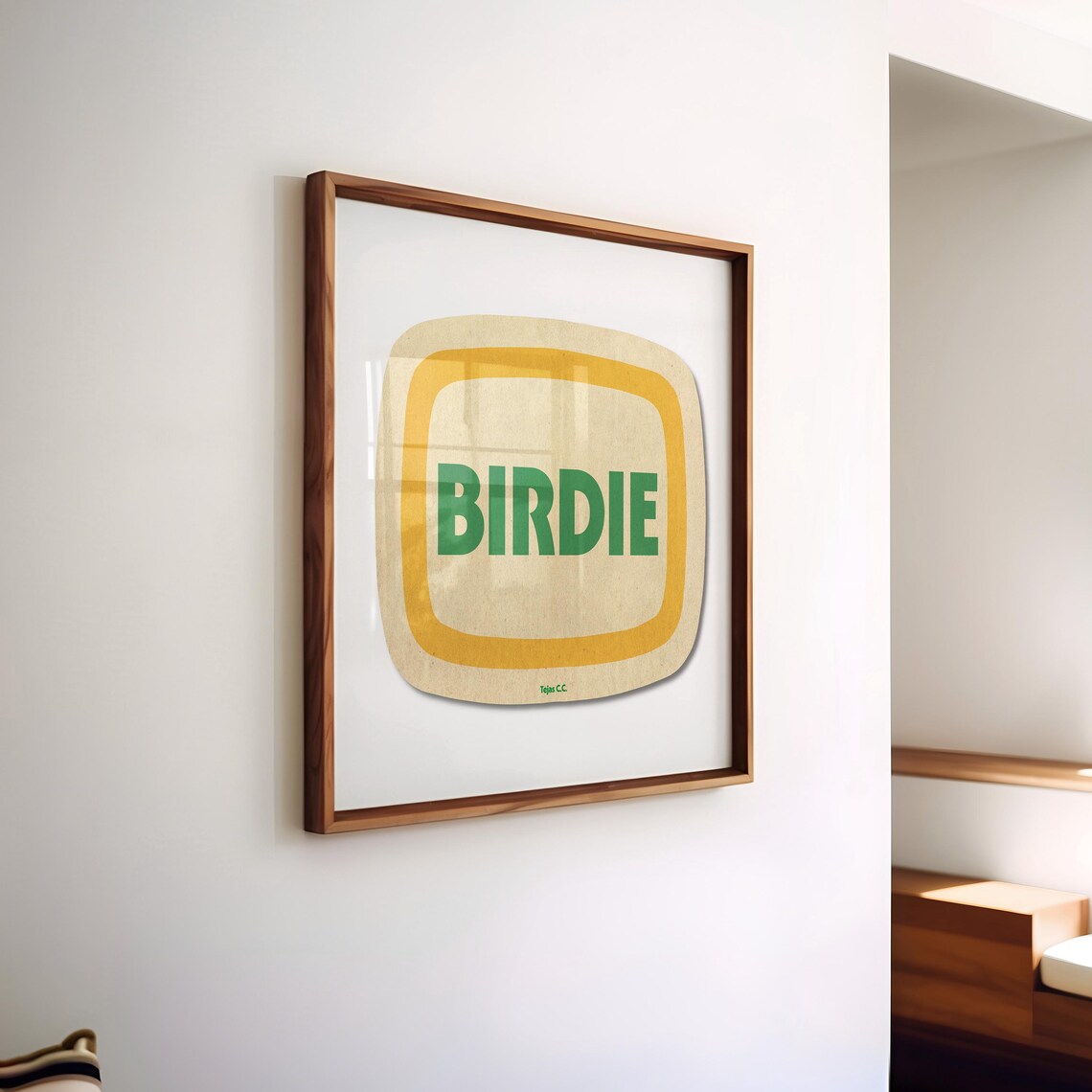 Golf Birdie Art Print for Game Room, Bar & Man Cave - Image 4