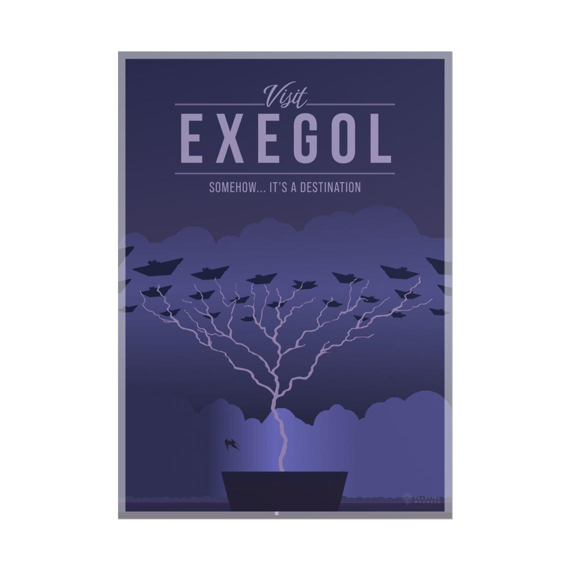 Visit Exegol Somehow It's A Destination Dark Sci Fi Travel Poster