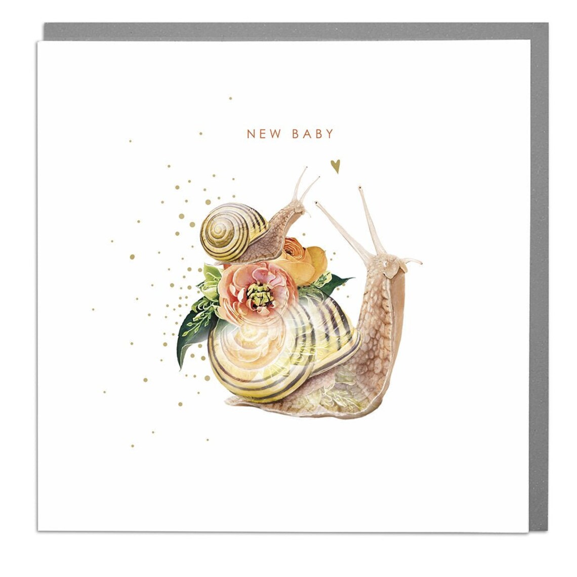 Snails Congratulations New Baby Card By Lola Design