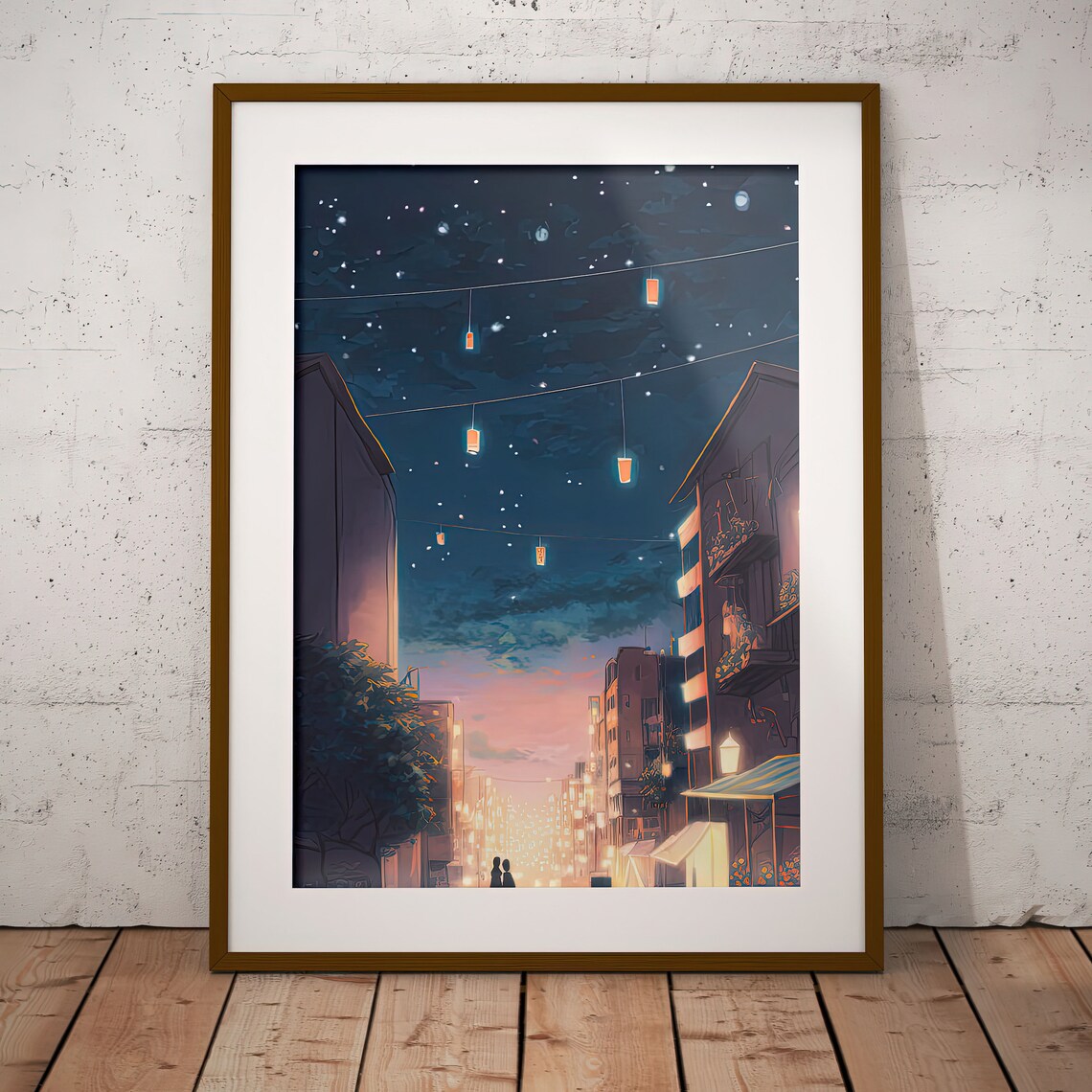 Lofi Anime Poster, Subtle Anime Dorm Room Decor