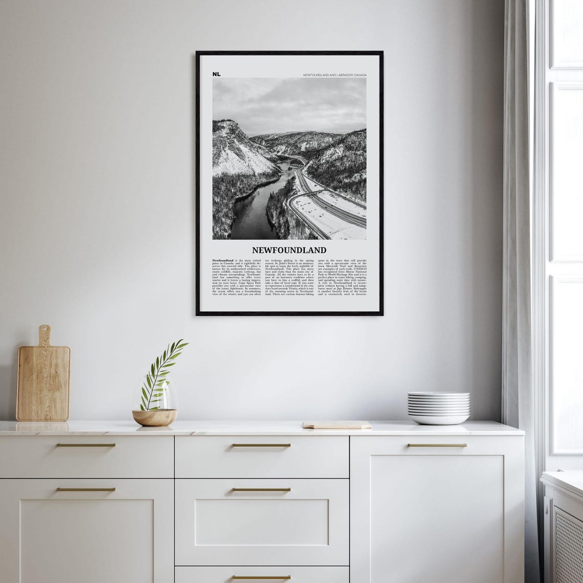 Newfoundland Black and White Wall Art, Canada - Image 2