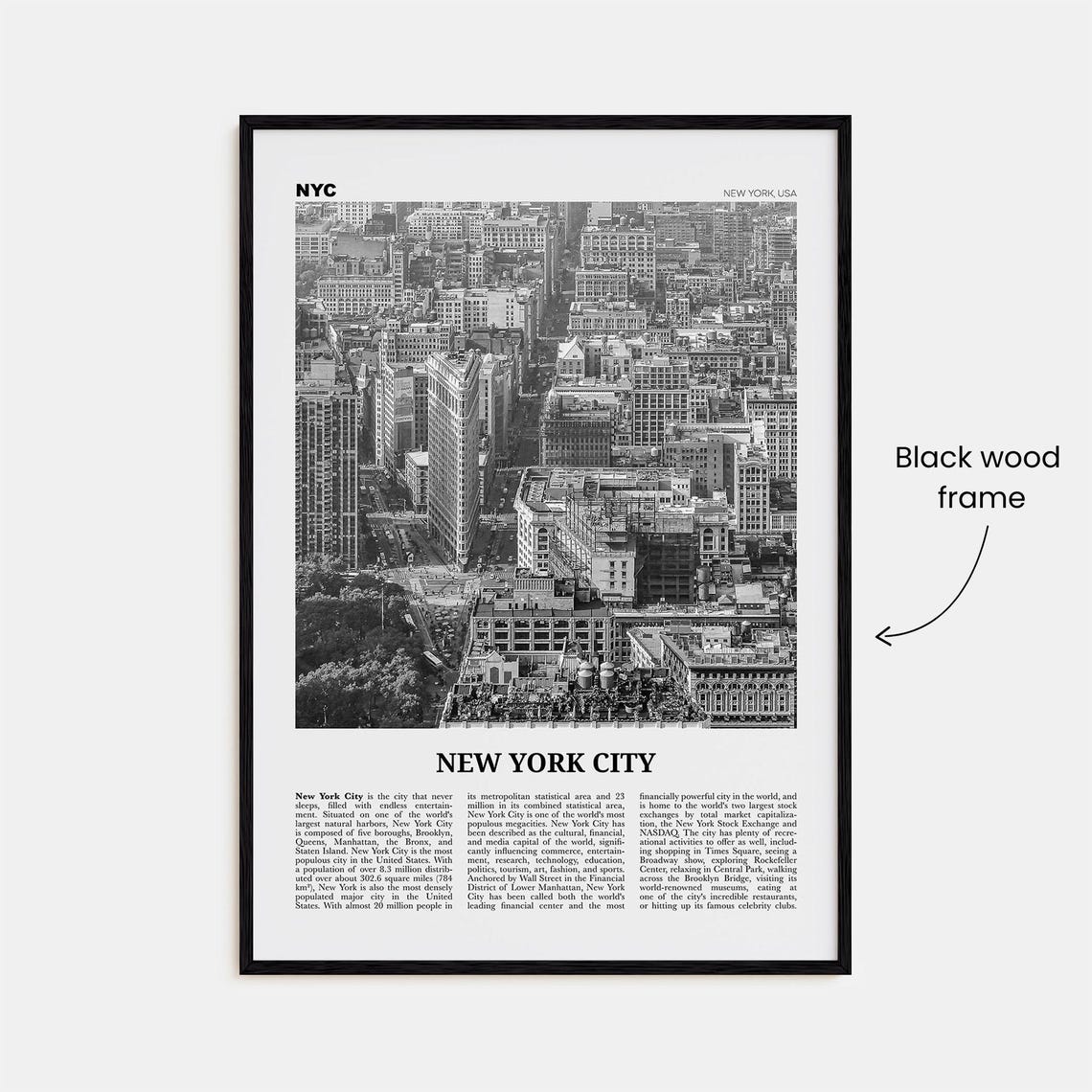 New York City Print Black And White No 6 New York Wall Art New York Poster New York Photo Nyc Black And White Poster Print Usa - Image 3
