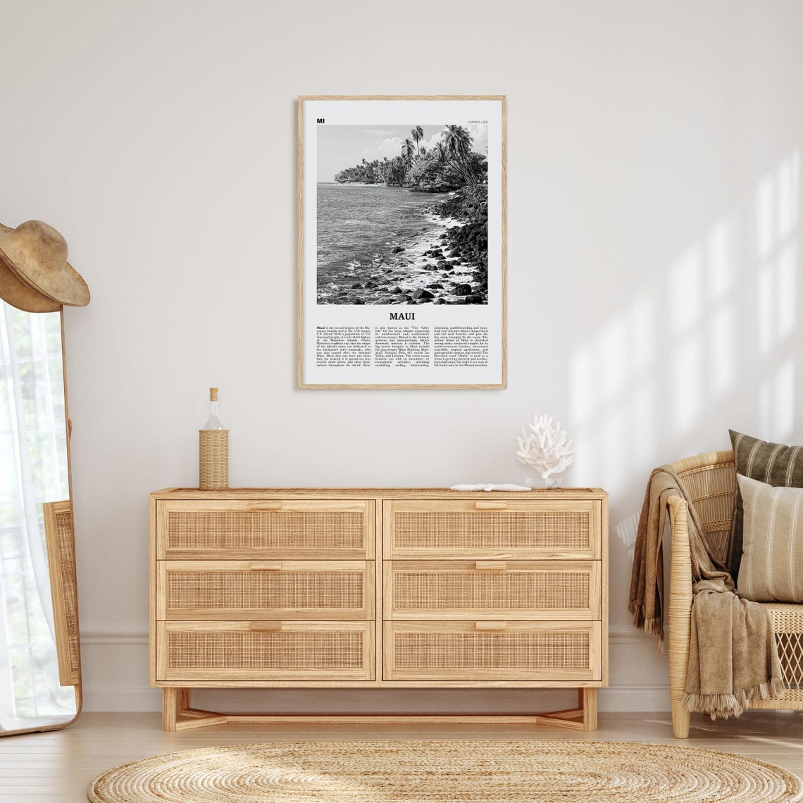 Maui Print Black And White No 3 Maui Wall Art Maui Poster Maui Photo Maui Wall Dcor Hawaii Usa United States North America - Image 4