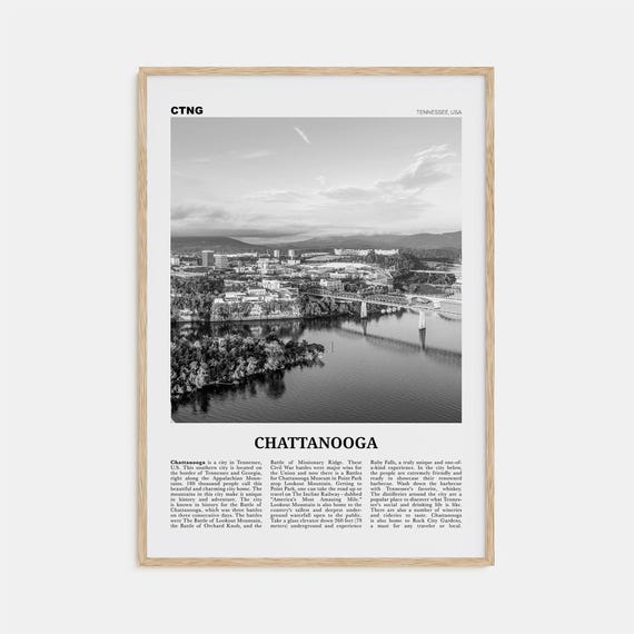 Chattanooga Black and White No. 1 Travel Poster