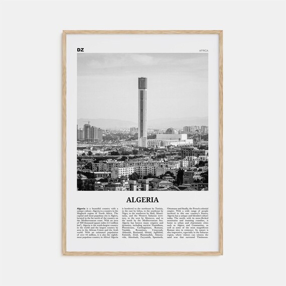 Algeria Print Black And White Algeria Wall Art Algeria Poster Algeria Photo Algeria Wall Decor Algrie Algiers Africa