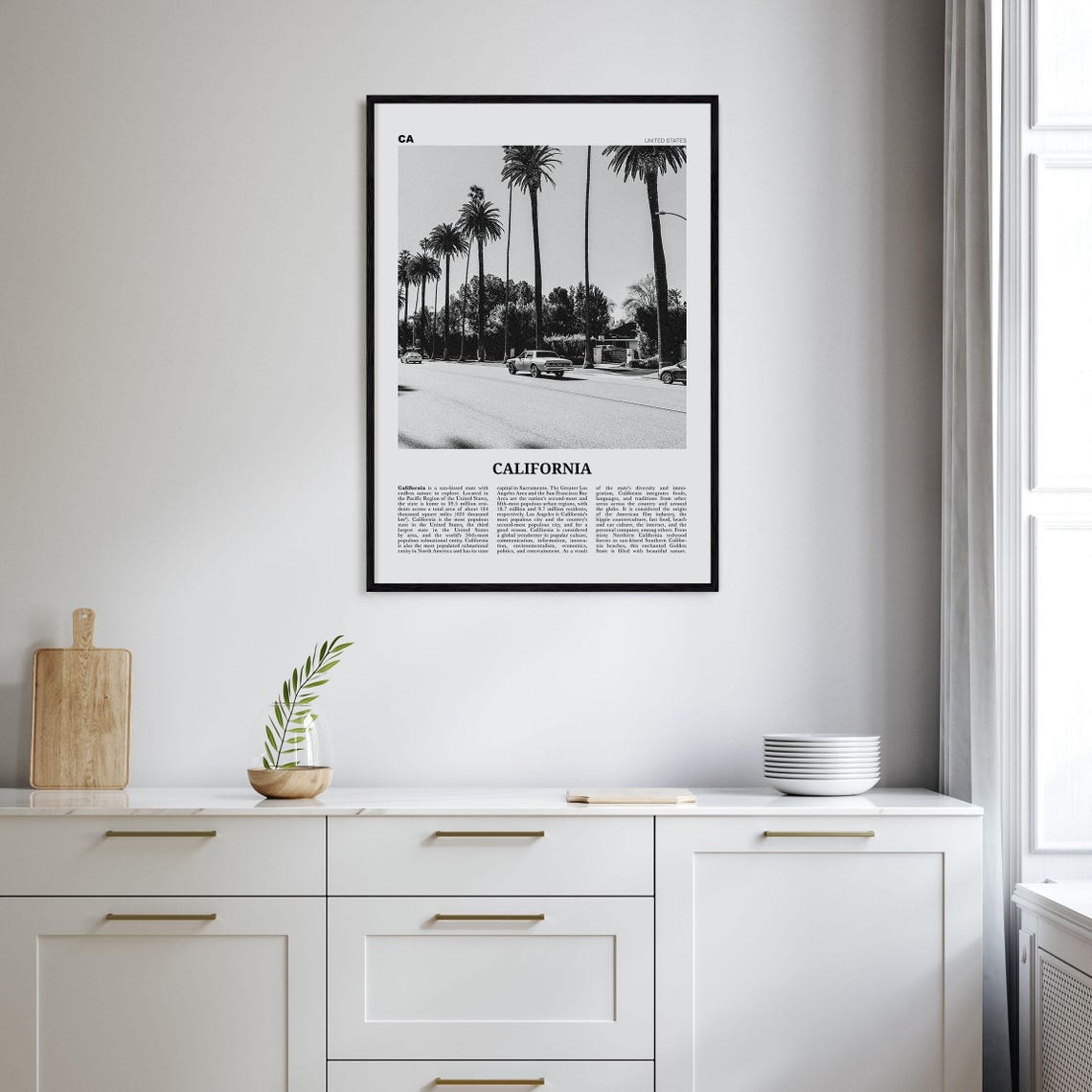 California Print Black And White No 6 California Wall Art California Poster California Photo Usa United States North America - Image 2