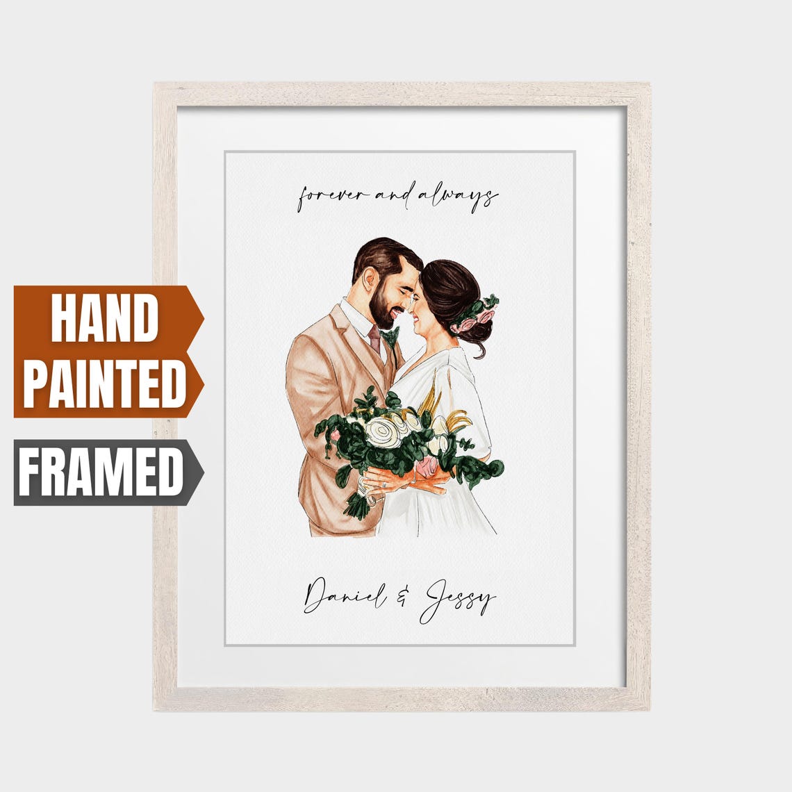Custom Watercolor Family Portrait Family Painting From Photo Custom Family Print Personalized Family Portrait Family Wall Art Photo Gift - Image 5