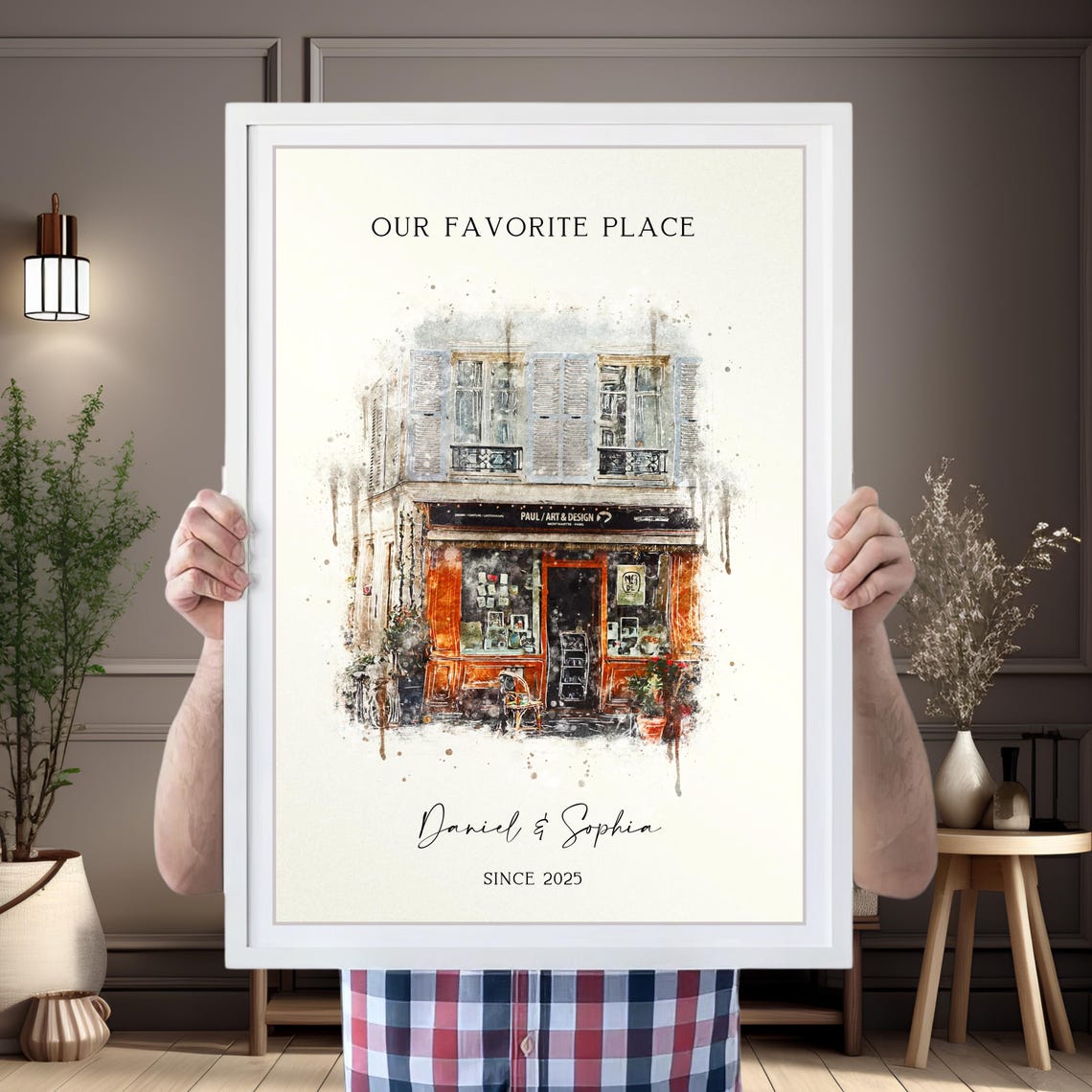 Custom Watercolor Store Painting Storefront Painting From Photo Commercial Building Painting Restaurant Painting Bar Painting Boutique