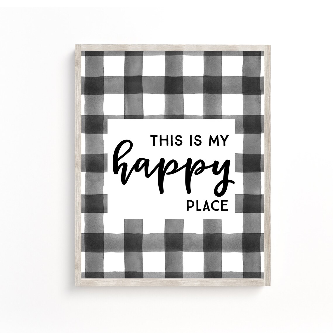 This Is My Happy Place Sign, Farmhouse Wall Decor