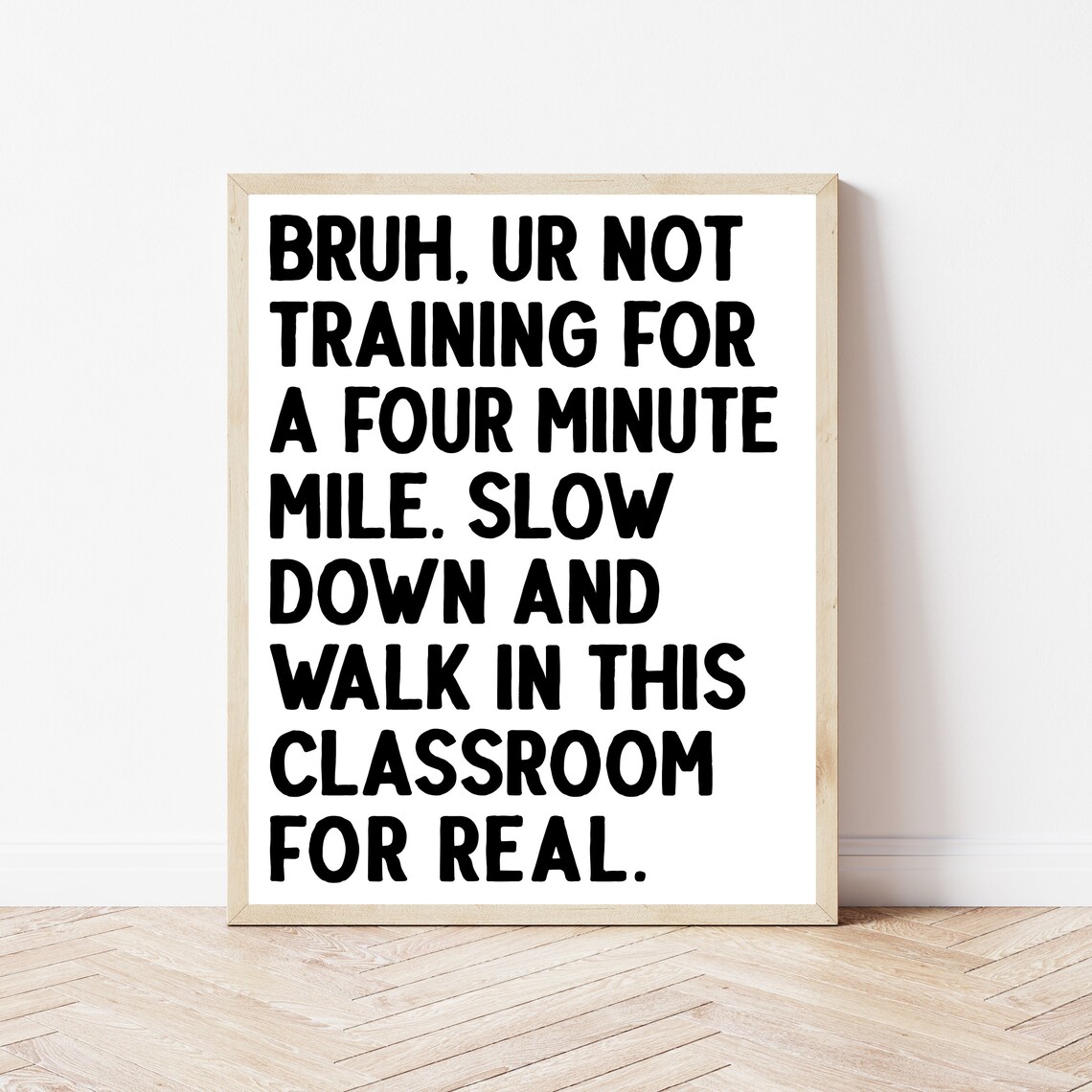 Elementary Middle School Classroom Decor Funny Class Rules Math Poster Sign Male Teacher Gift English Wall Art Science Prints