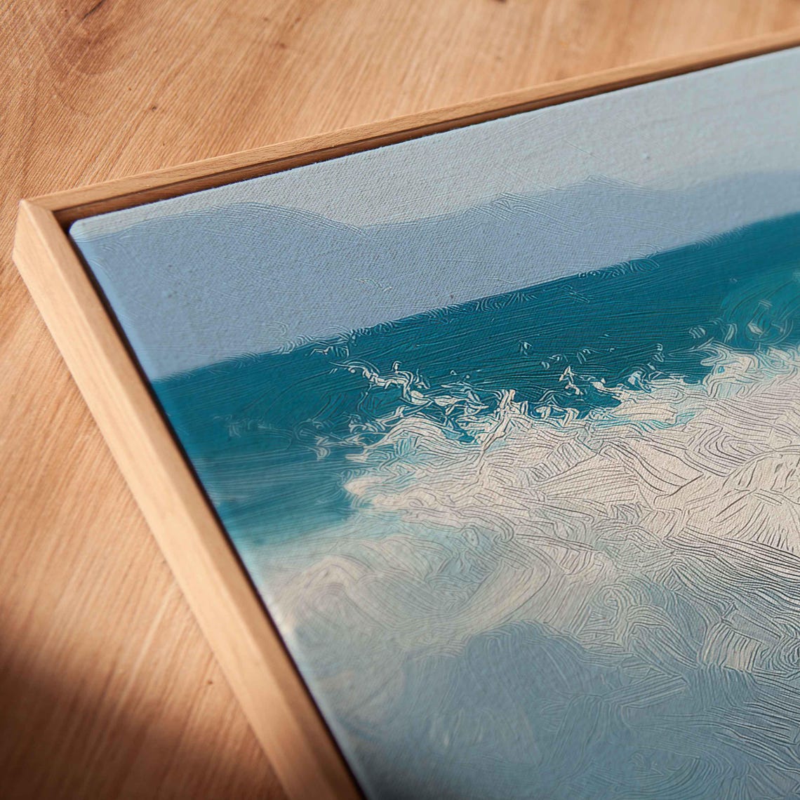 Abstract Seascape, Bold Turquoise Waves - Image 2