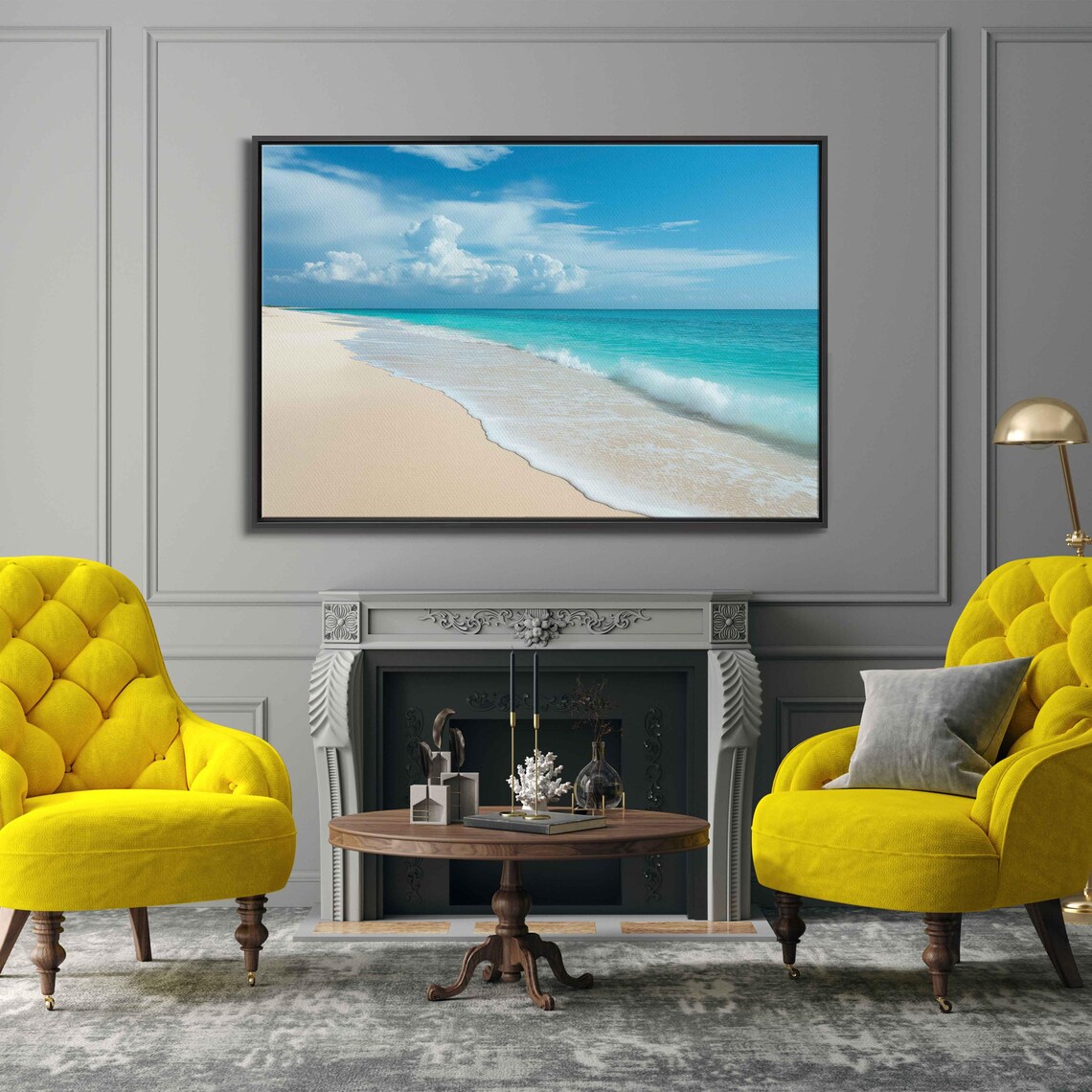 Tranquil Beach Scene, Soft Sand and Gentle Waves - Image 3