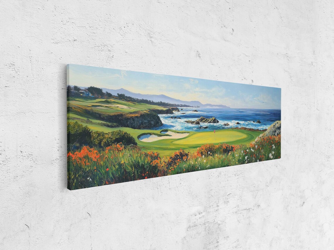 Pebble Beach Golf Course 18th Hole Art Print - Image 4
