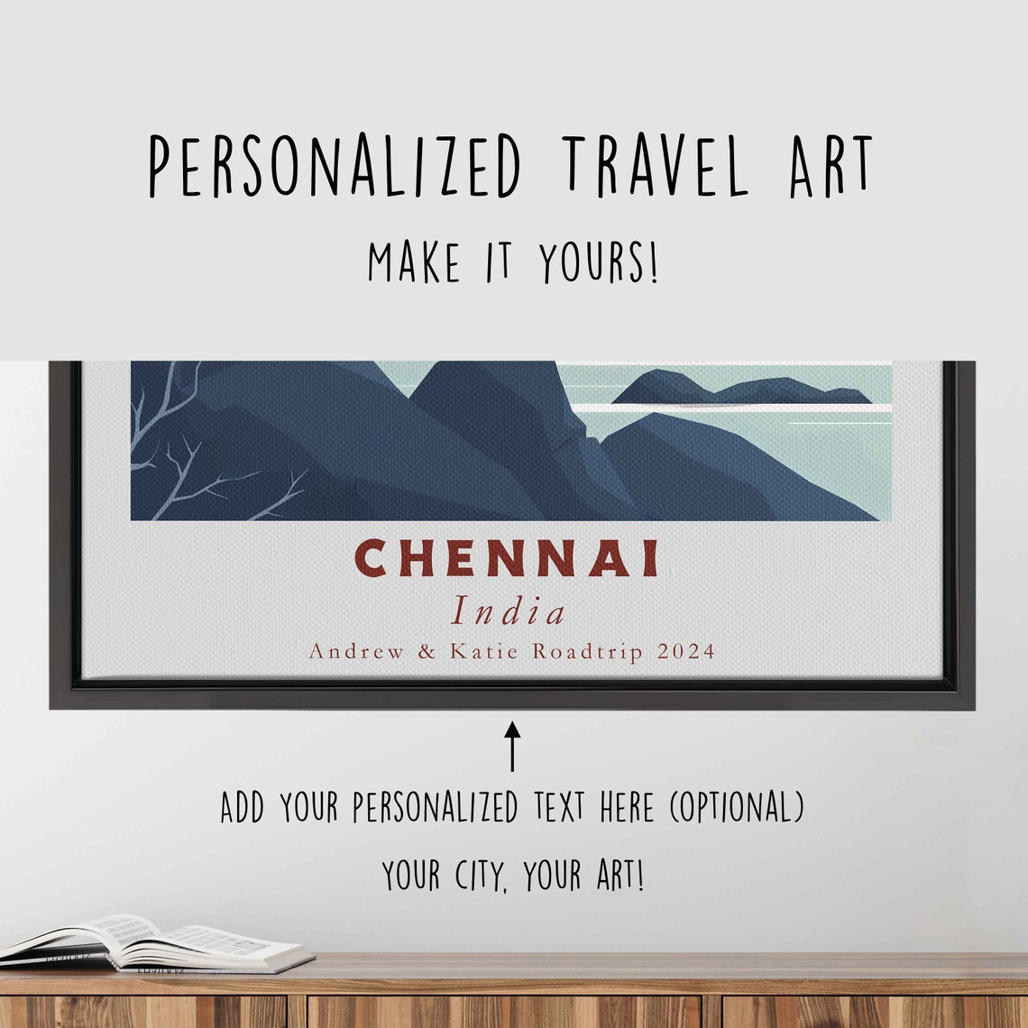 Chennai India Lighthouse Rocky Coast Sailboat Sunset Art Travel Poster - Image 4