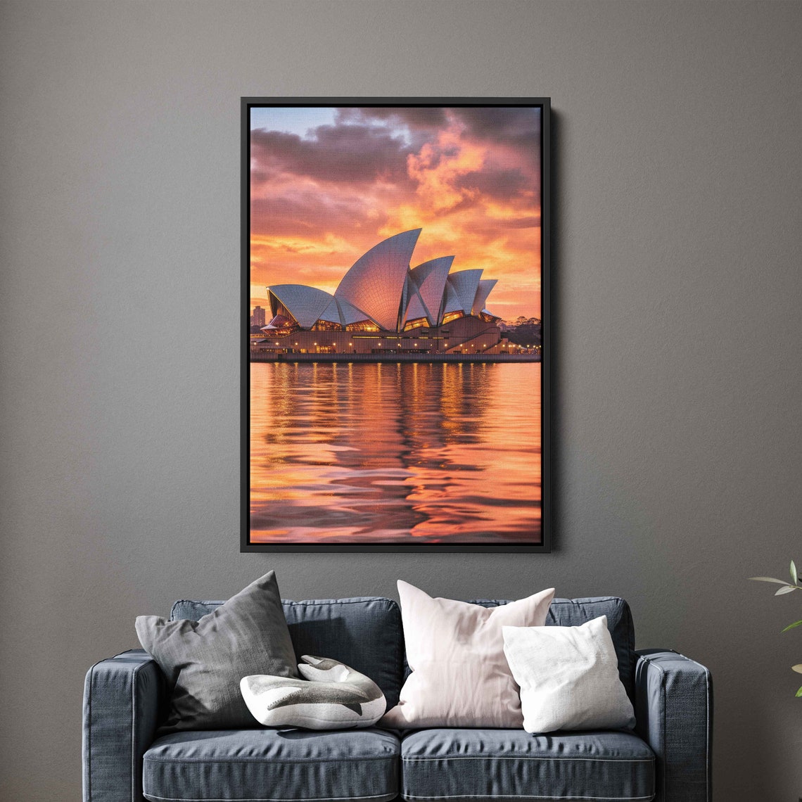 Sydney Opera House Sunset Water Reflection Australia Landmark Poster - Image 3