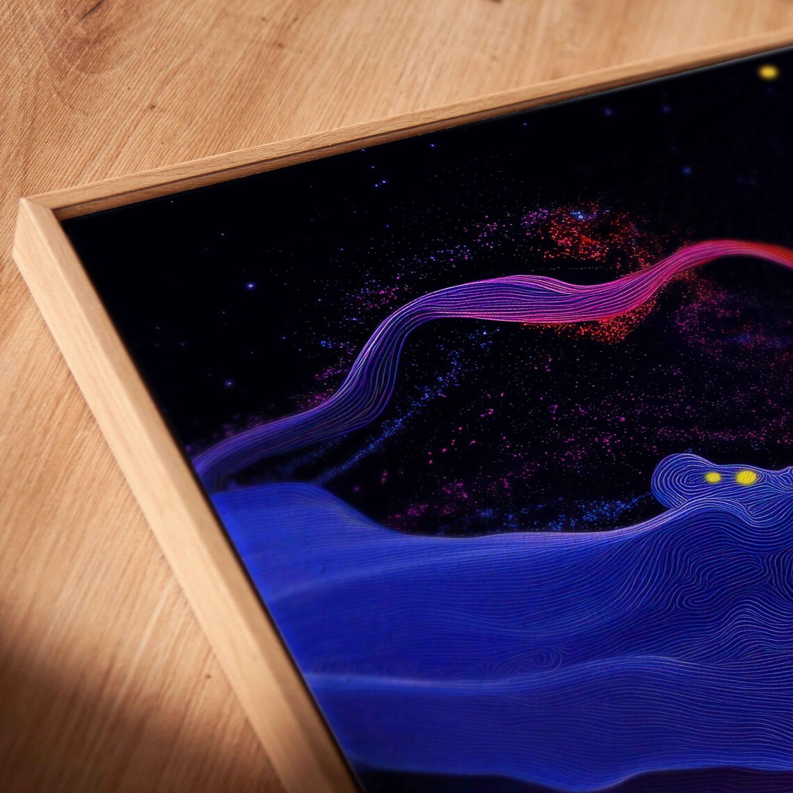 Abstract Internet Art, Colorful Flowing Data Rivers - Image 2