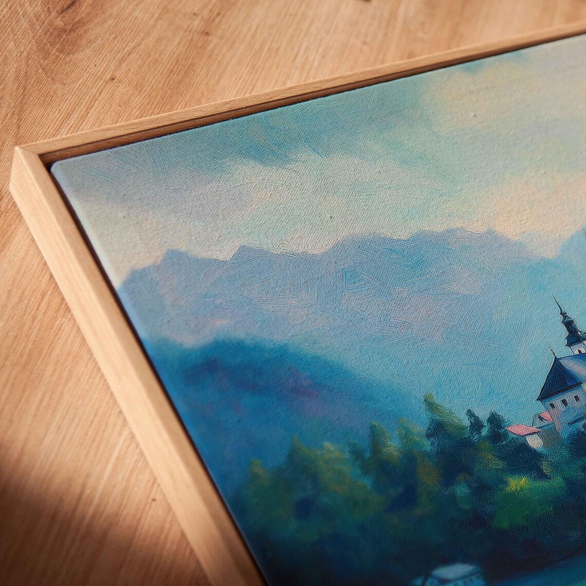 Lake Bled Slovenia Island Church Turquoise Lake Alpine Mountain View Travel Poster - Image 2