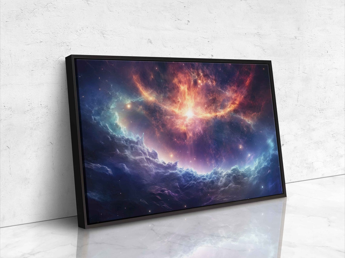 Cosmic Nebula Pulsar Star Space Galaxy Colorful Deep Universe Print - Image 4