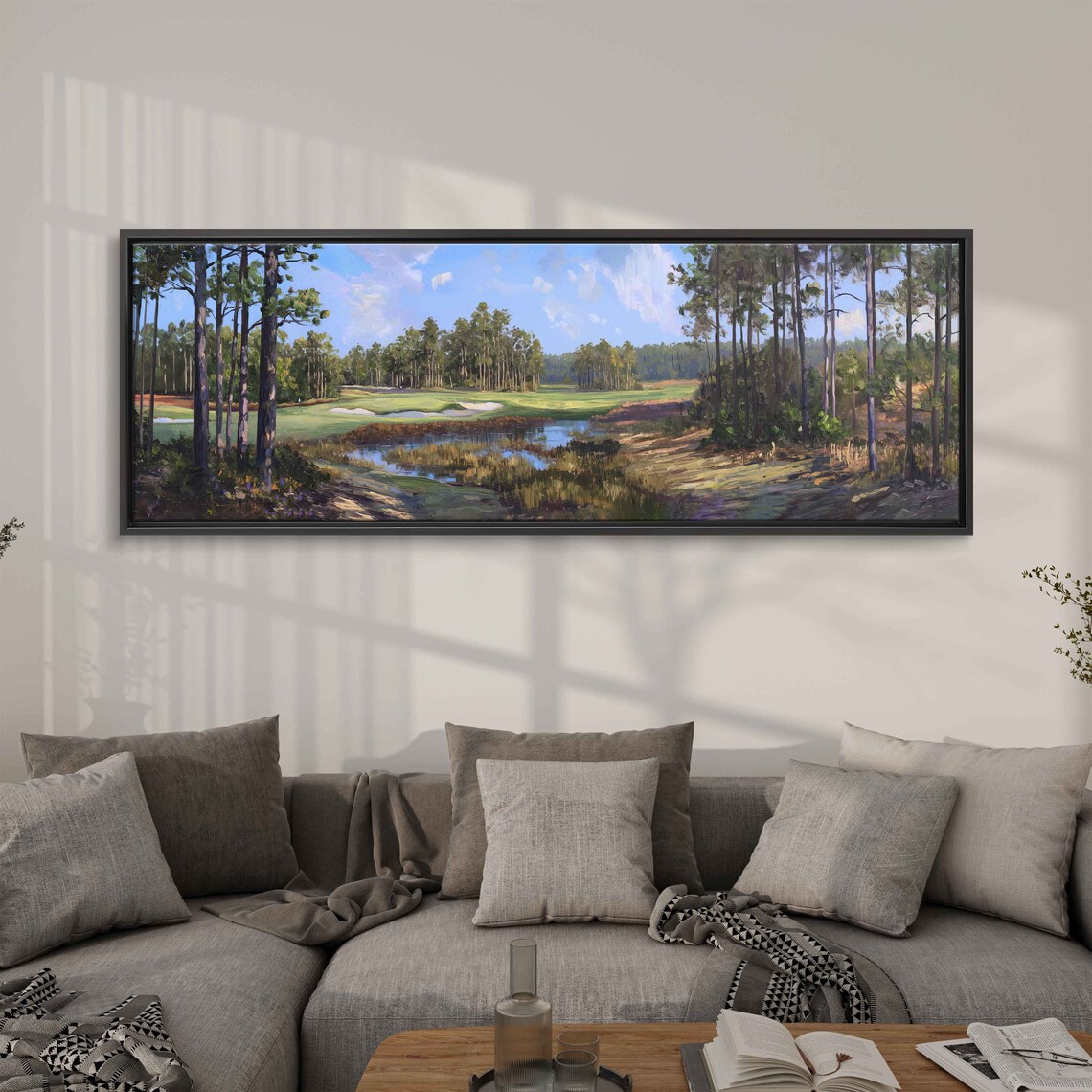 Pinehurst Number 2 Impressionist Golf Course Art Print - Image 3