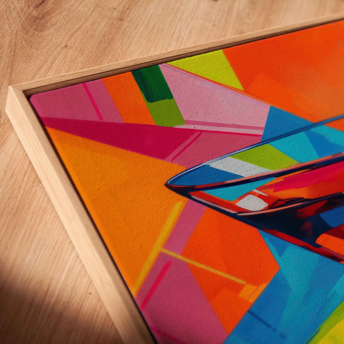 Pop Art Martini Glass Lime Wedge Geometric Colorful Cocktail Print Poster - Image 2