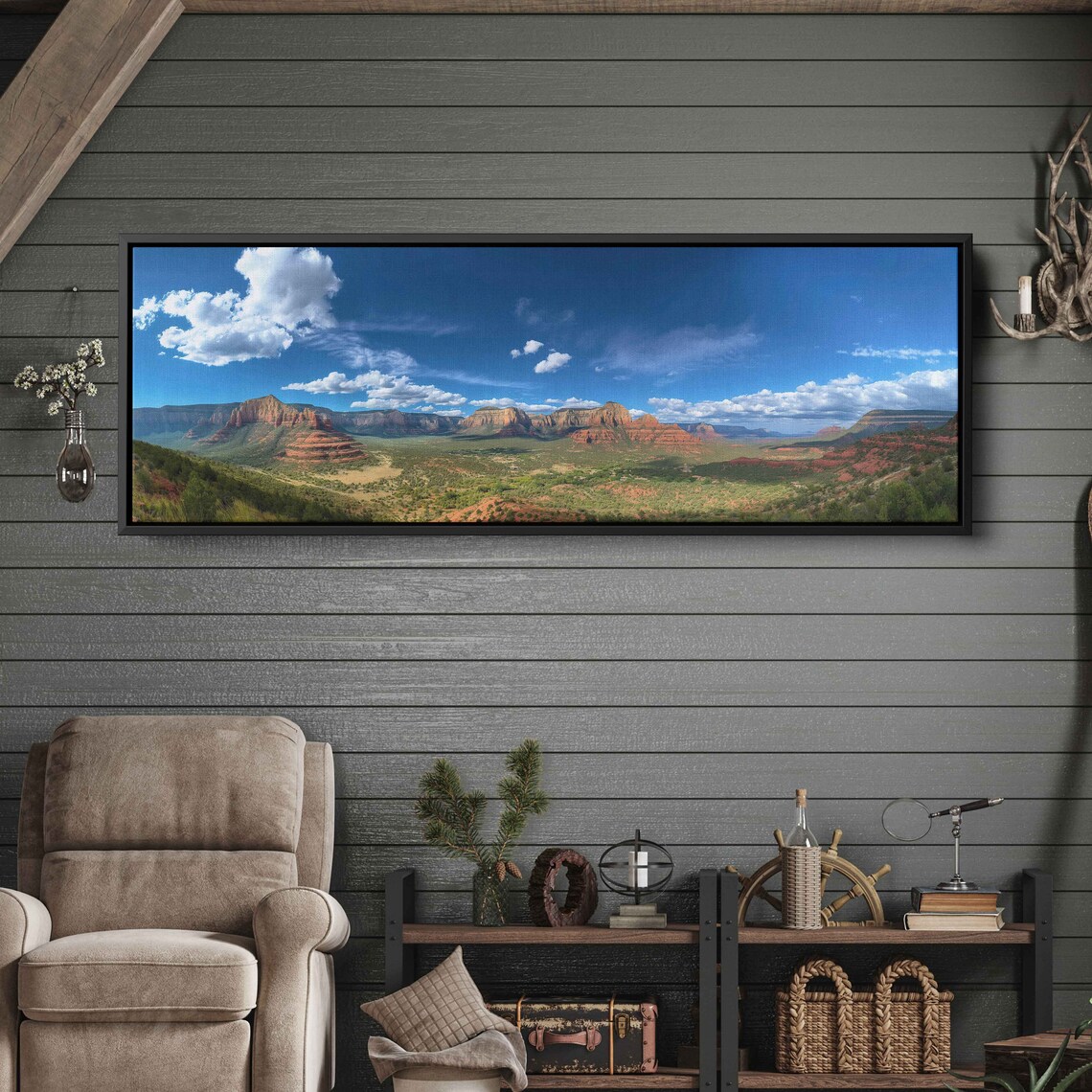 Sedona Arizona Panoramic Red Rock Desert Vista Landscape Poster - Image 3