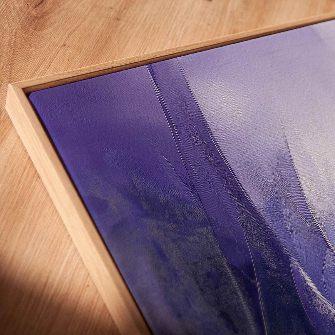 Tranquil Abstract Lavender Scene Art Print - Image 2