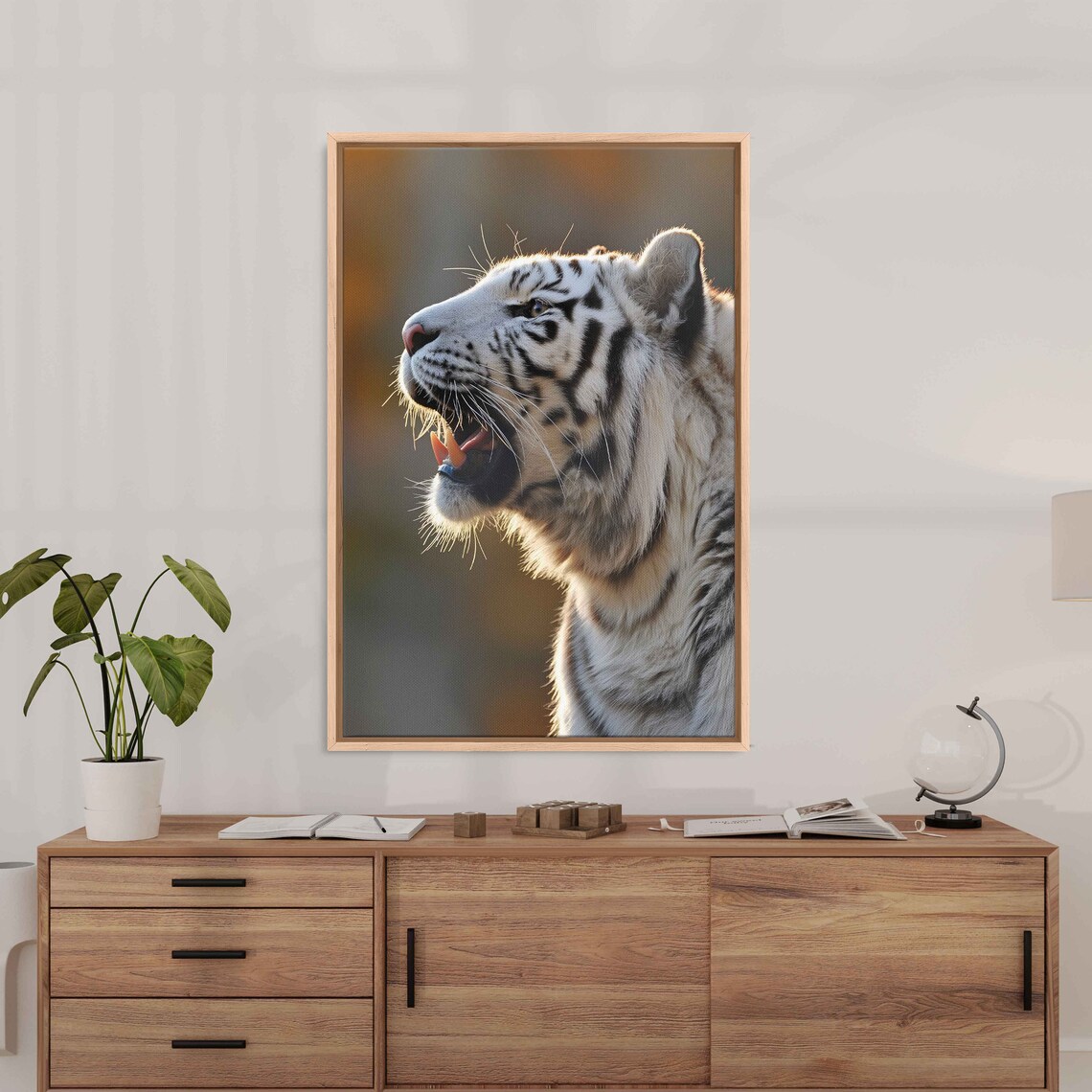 White Tiger Photograph, Wildlife Wall Art - Image 3